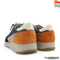 Zapatilla acolchada azul marino