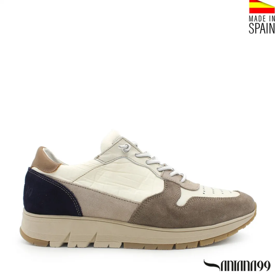 Zapatilla acolchada blanca