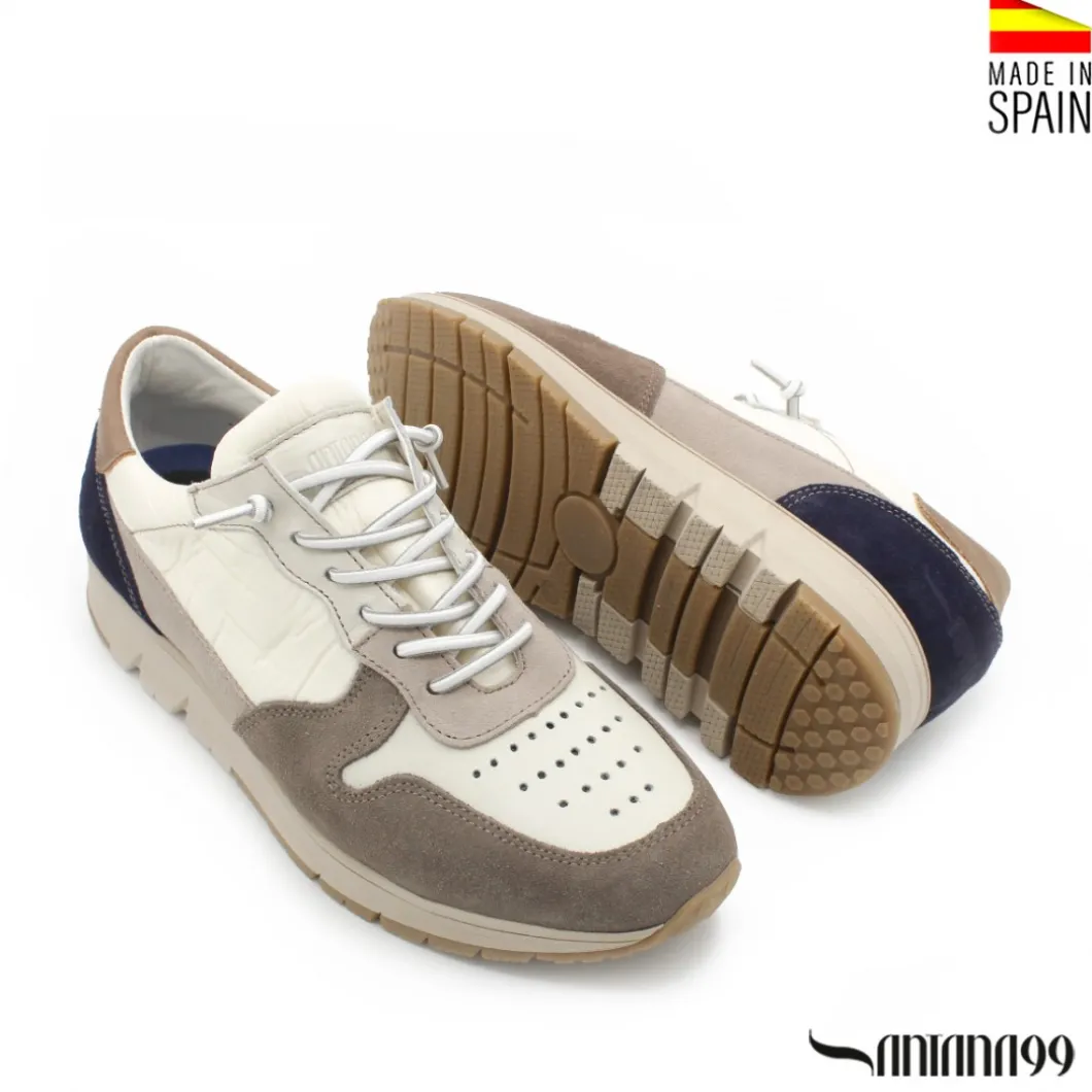 Zapatilla acolchada blanca