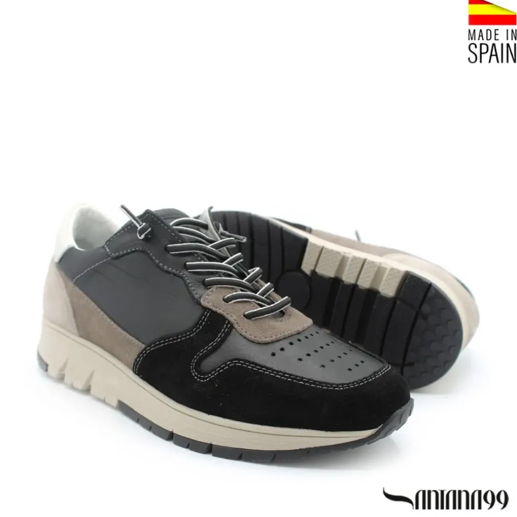 Zapatilla acolchada negra