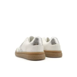 Zapatilla bamba club blanco-plata
