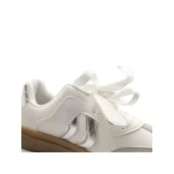 Zapatilla bamba club blanco-plata