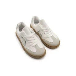 Zapatilla bamba club blanco-plata