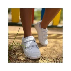 Zapatilla blanca A2803 velcro