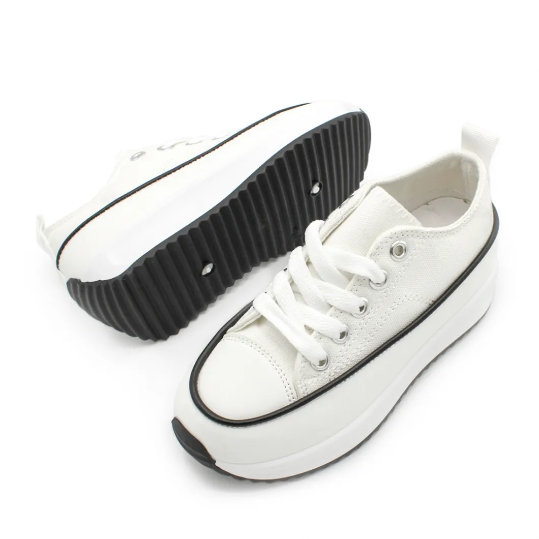 Zapatilla blanca hike plataforma