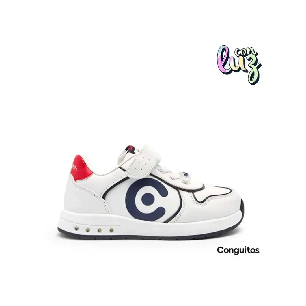 Zapatilla blanca luces Conguitos Goflex