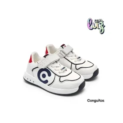 Zapatilla blanca luces Conguitos Goflex
