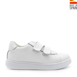 Zapatilla blanca velcro change