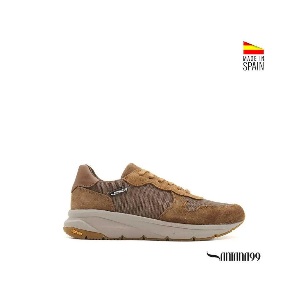 Zapatilla camel Santana99 + Vibram