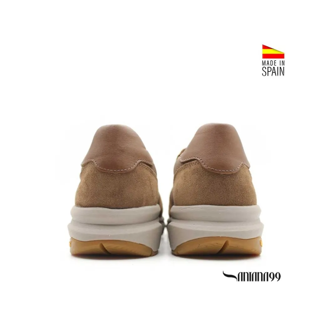Zapatilla camel Santana99 + Vibram