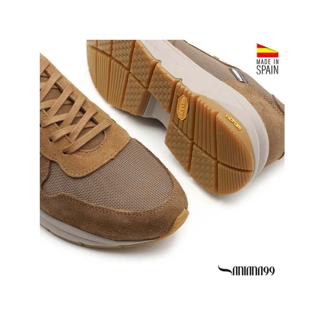 Zapatilla camel Santana99 + Vibram