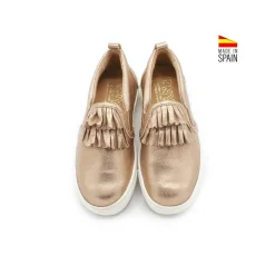 ZAPATILLA CAMPING DORADA