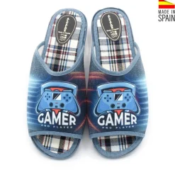 ZAPATILLA CASA GAMER AZUL
