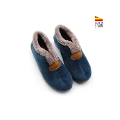 Zapatilla casa marino con cuña de pelo