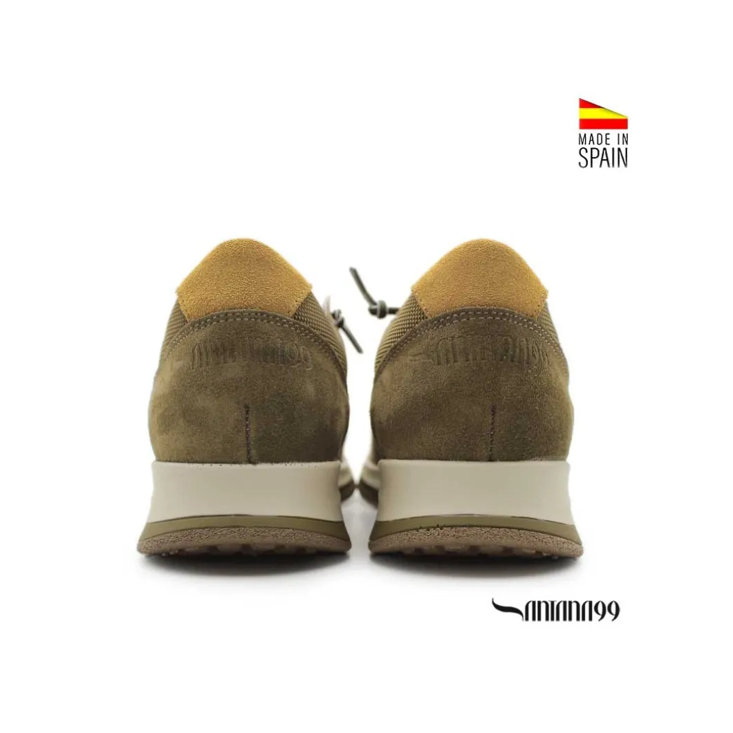 Zapatilla casual e-confort kaki