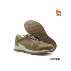 Zapatilla casual e-confort kaki