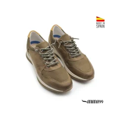 Zapatilla casual e-confort kaki