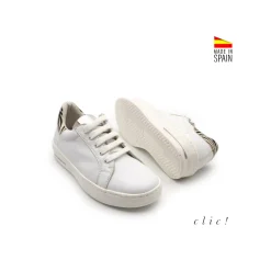Zapatilla cebra cordones Clic!