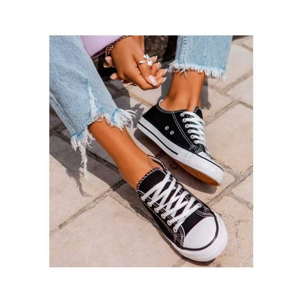 Zapatilla CV negro y blanco