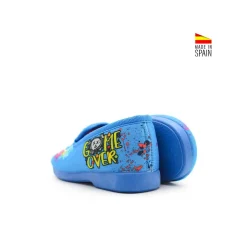 Zapatilla de casa azul cerrada gamer