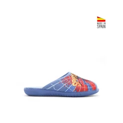 Zapatilla de casa azul spiderman