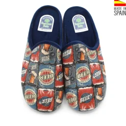 Zapatilla de casa beer azul marino