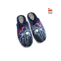 Zapatilla de casa biker azul