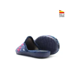 Zapatilla de casa biker azul