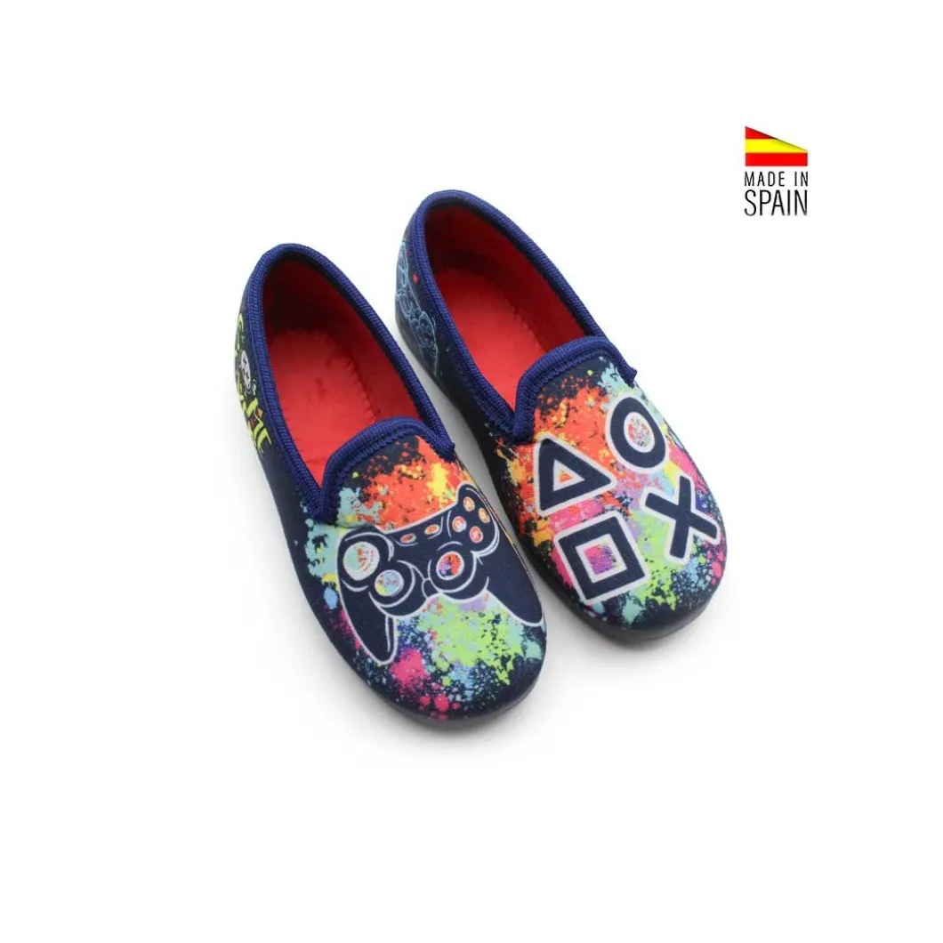 Zapatilla de casa marino cerrada gamer