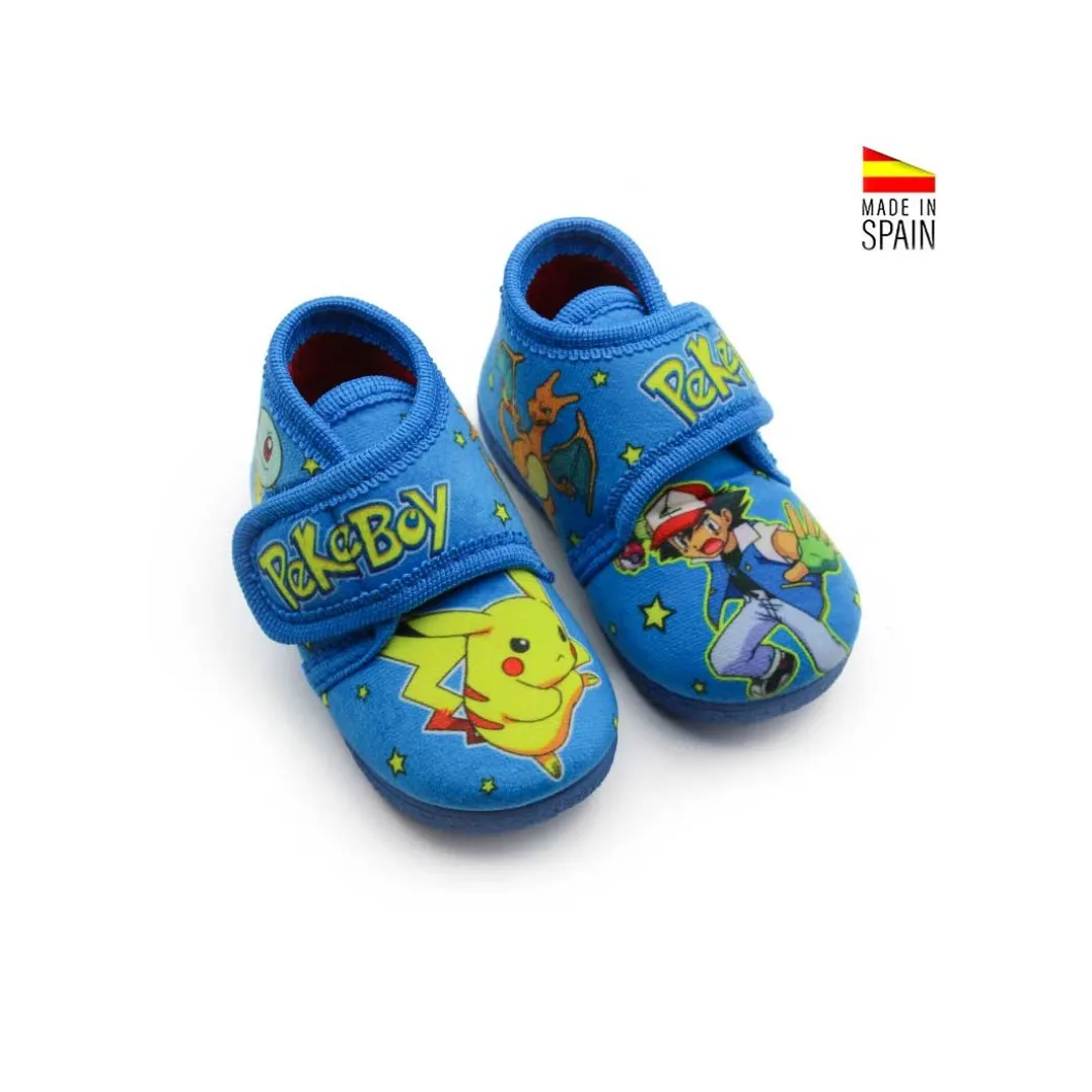 Zapatilla de casa Pokemon azul