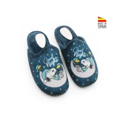 Zapatilla de casa Snoopy azul