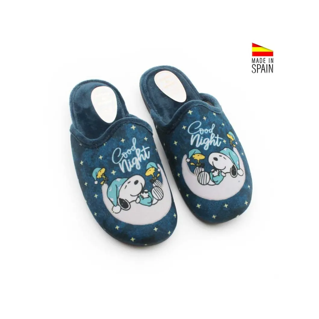 Zapatilla de casa Snoopy azul