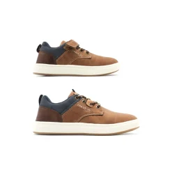 Zapatilla de vestir camel