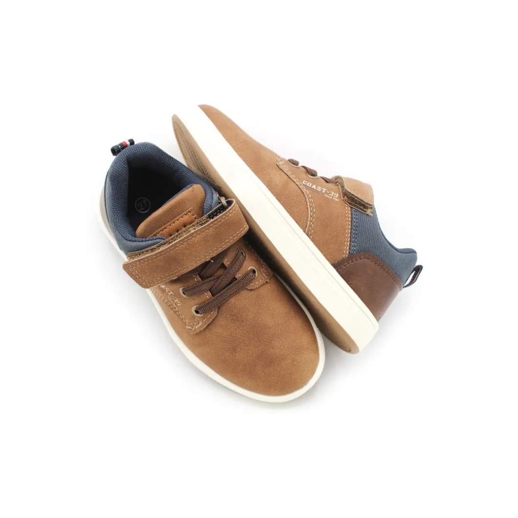 Zapatilla de vestir camel