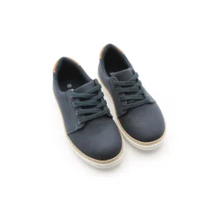 Zapatilla de vestir lona marino