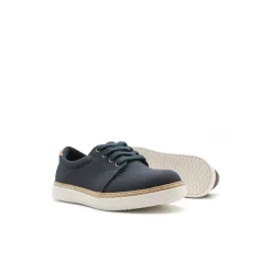 Zapatilla de vestir lona marino