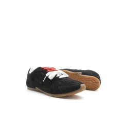 Zapatilla doble cordón negra