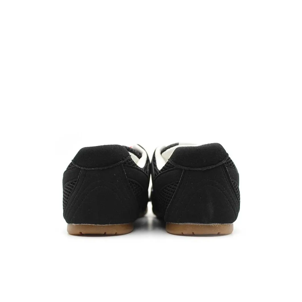 Zapatilla doble cordón negra