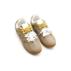 Zapatilla doble cordón taupe