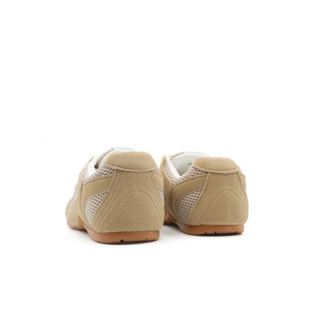 Zapatilla doble cordón taupe