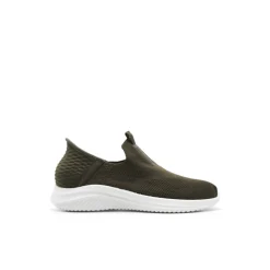 Zapatilla elástica slip on verde