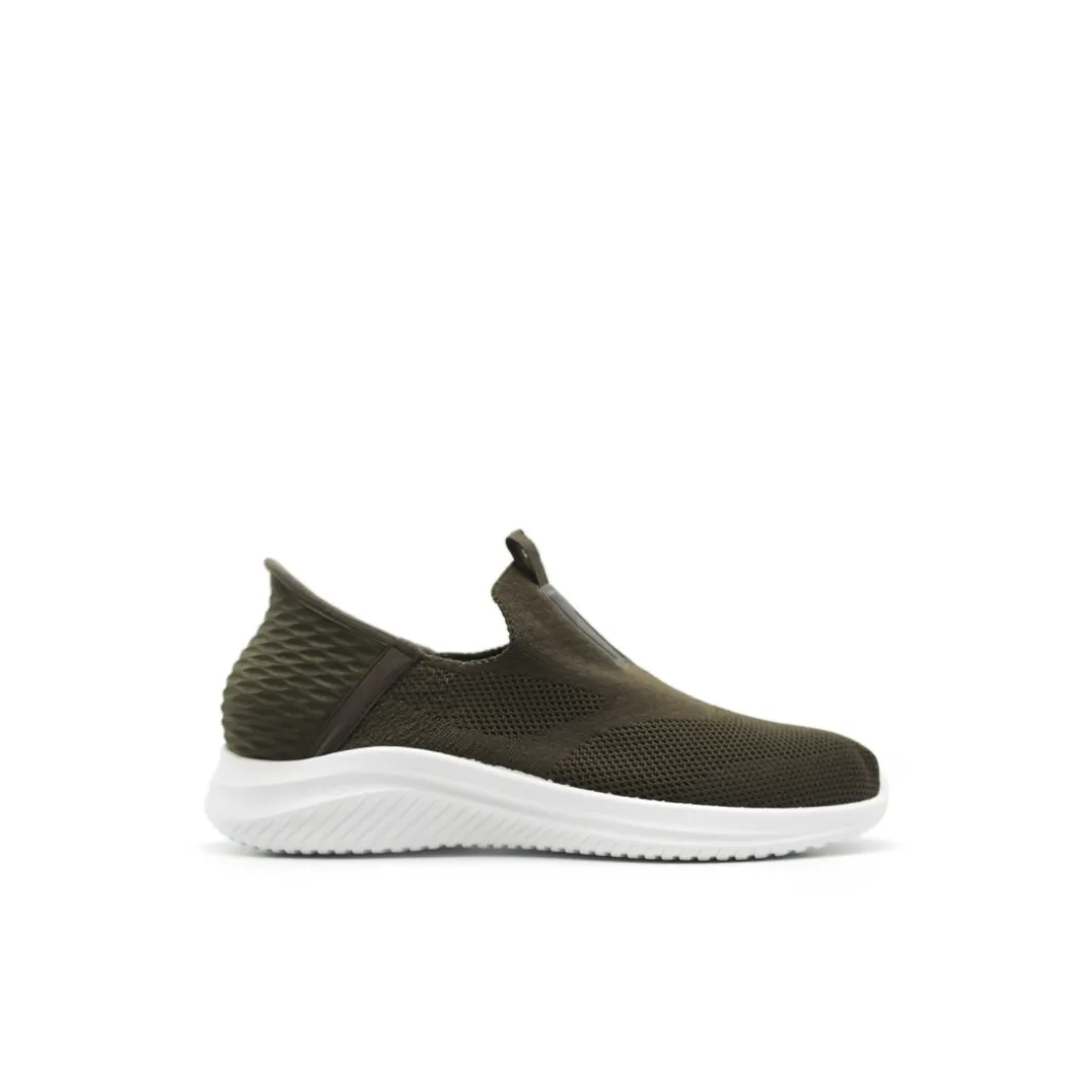 Zapatilla elástica slip on verde