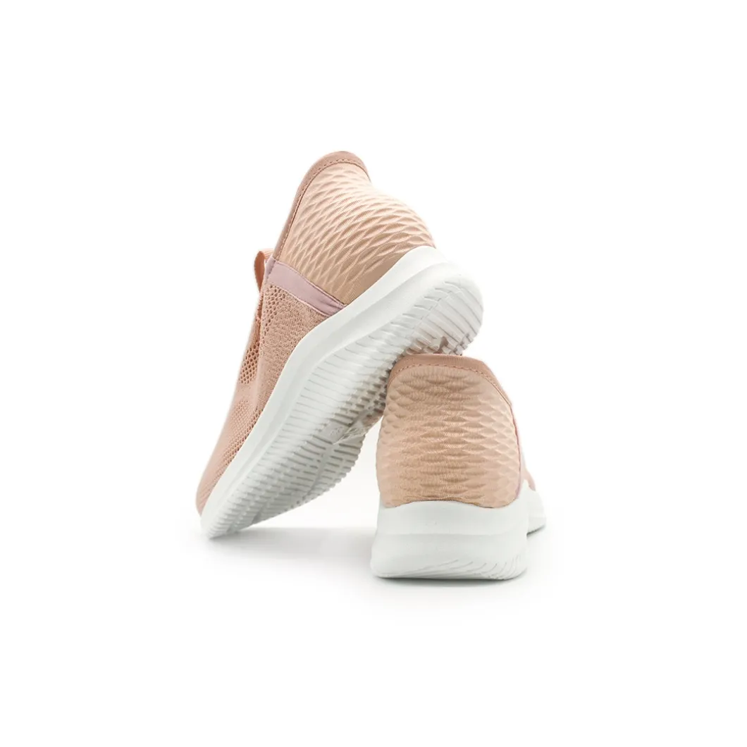 Zapatilla elástica slip on rosa