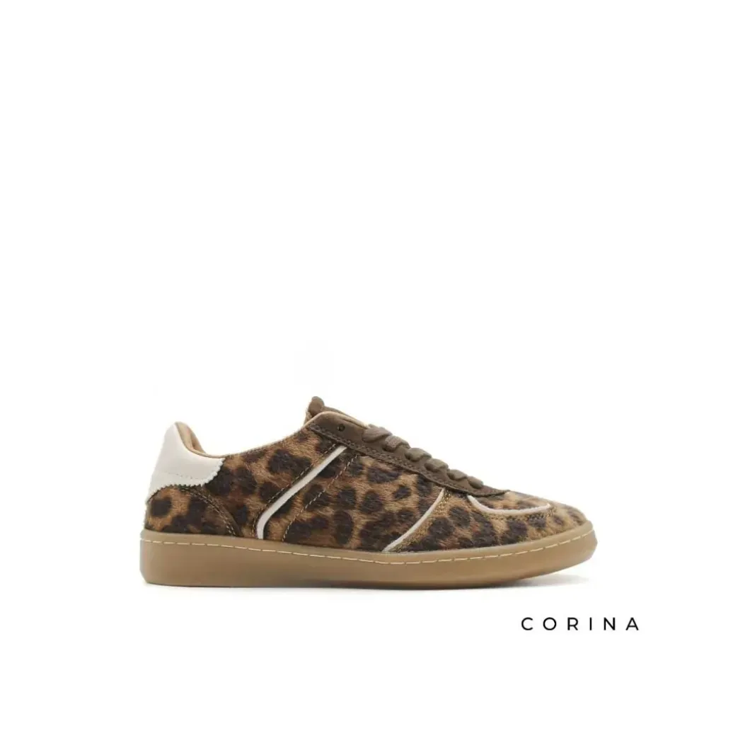 Zapatilla leopardo retro