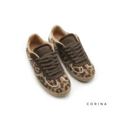 Zapatilla leopardo retro