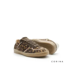 Zapatilla leopardo retro