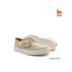 Zapatilla lino casual natural