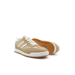 Zapatilla lona 70s beige