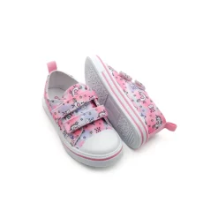 Zapatilla lona unicornios rosa
