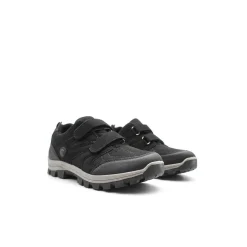 Zapatilla negra con velcros estilo trekking